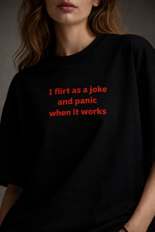 Flirt & Panic Women Oversized T-Shirt
