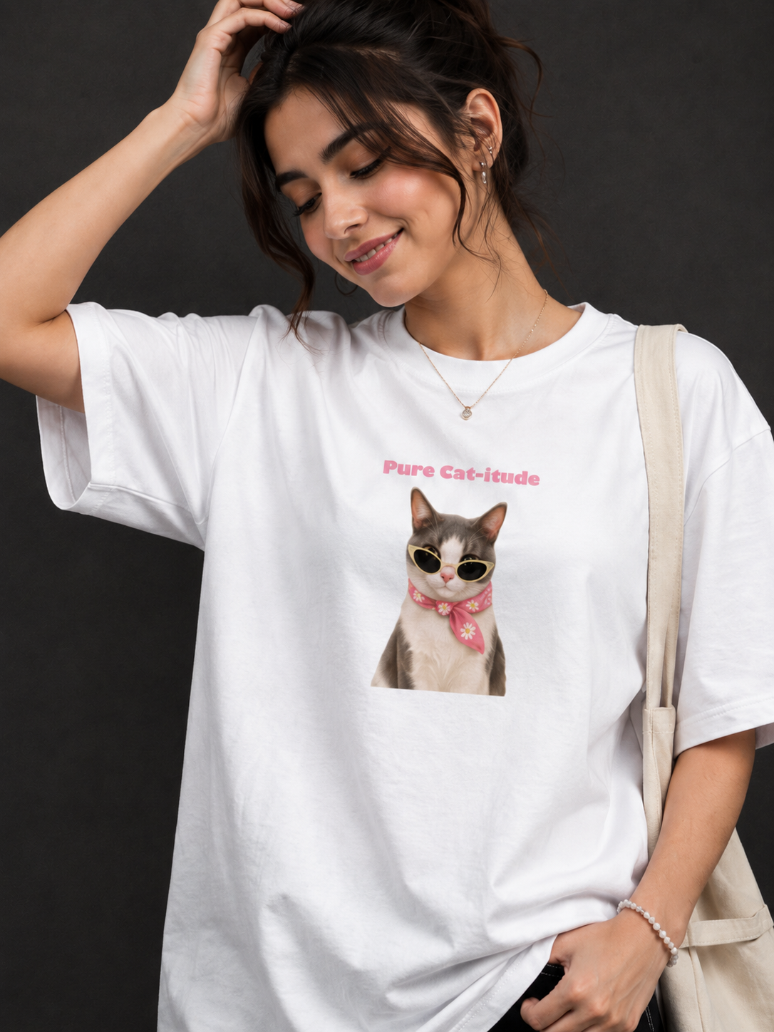 Pure Cat-itude Oversized T-Shirt