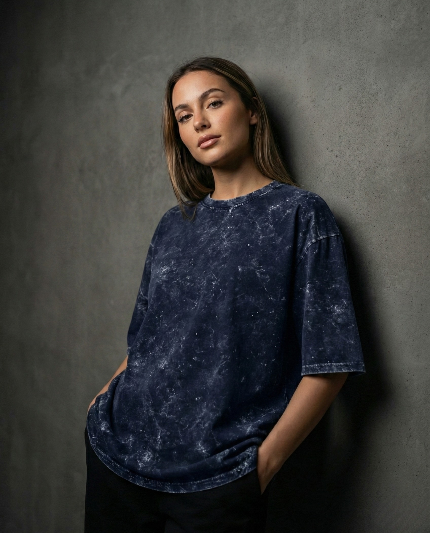 Acid Washed Women Oversized T-Shirt
