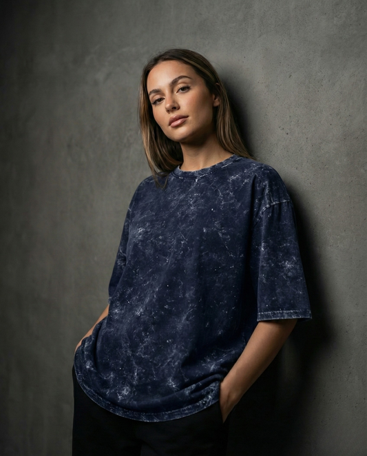 Acid Washed Women Oversized T-Shirt