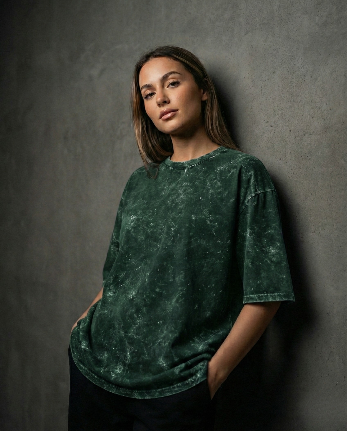 Acid Washed Women Oversized T-Shirt