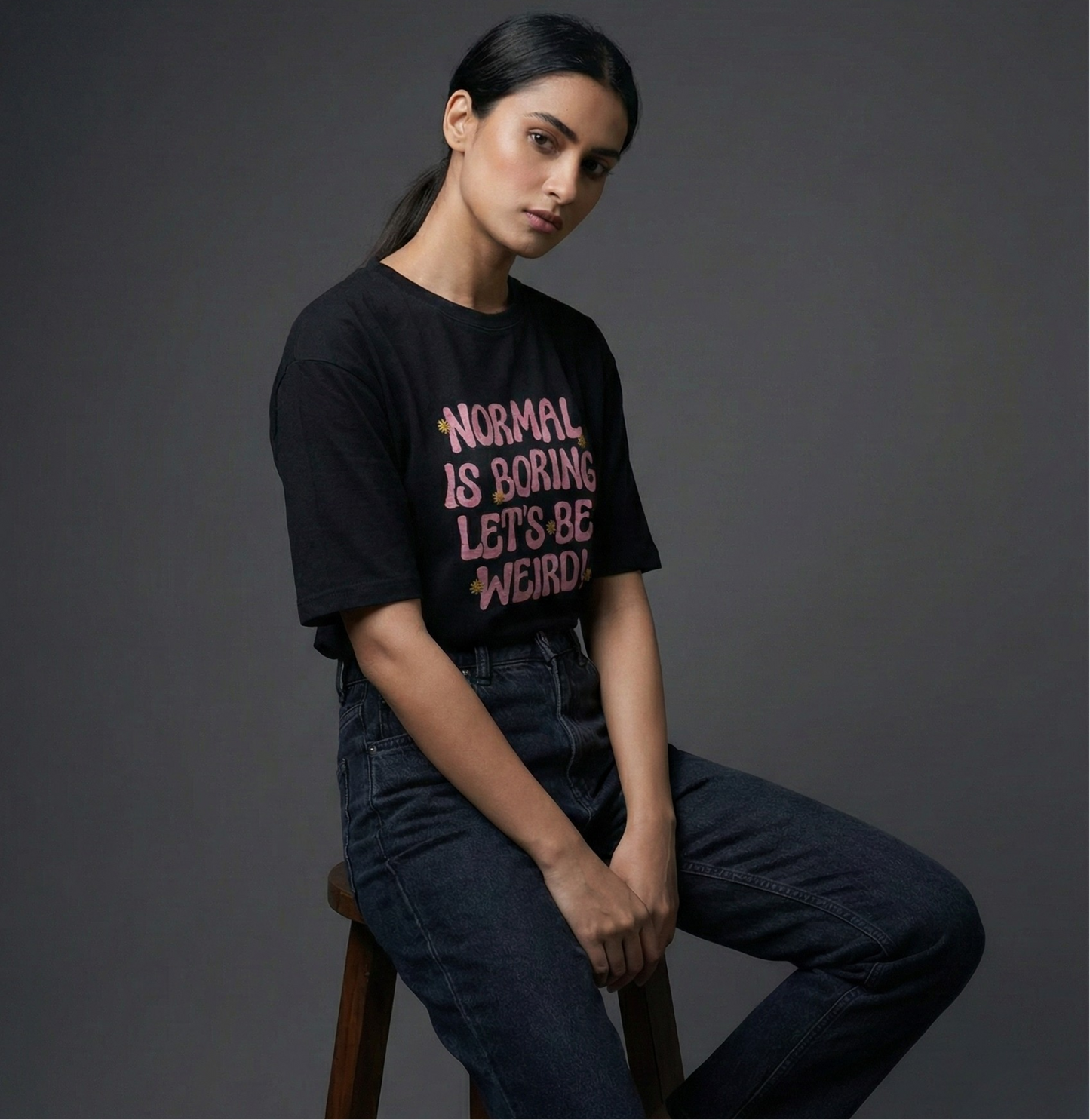 Normal is Boring Let's be Weird Oversized T-Shirt