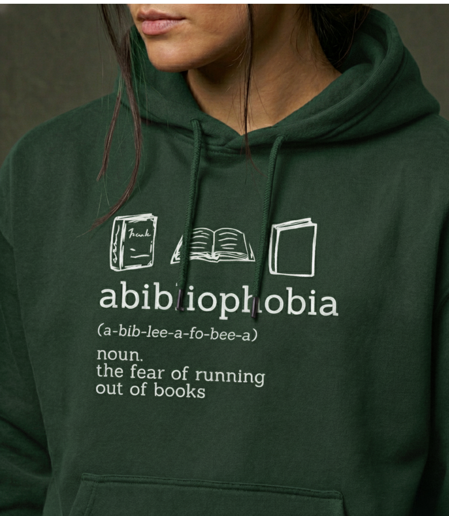 Abibliophobia Women Oversized Hoodie