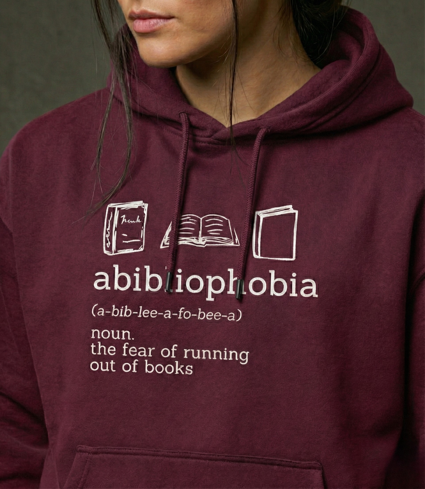 Abibliophobia Women Oversized Hoodie
