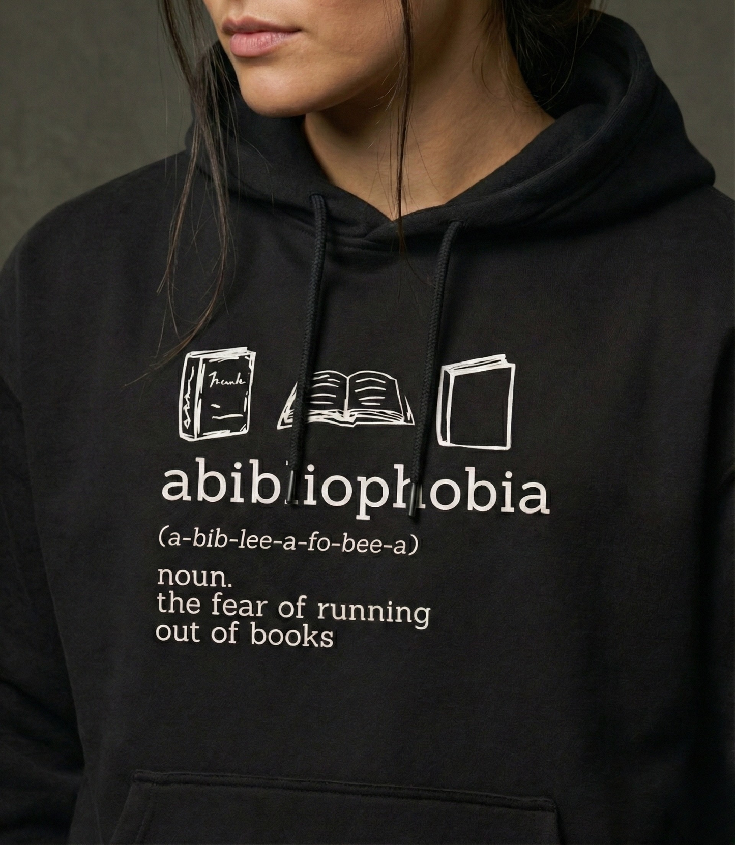 Abibliophobia Women Oversized Hoodie