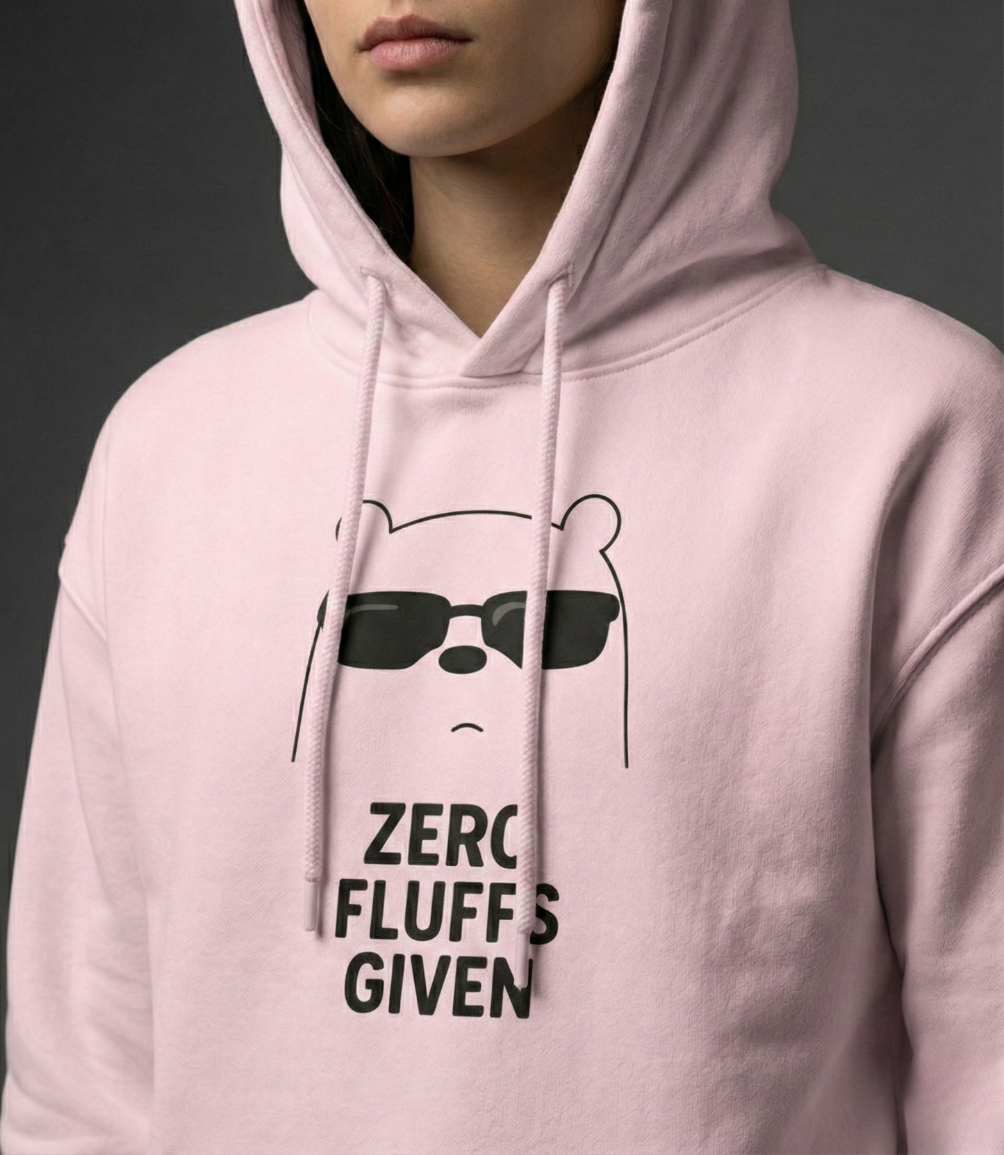 Zero Fluffs Given Women Oversized Hoodie