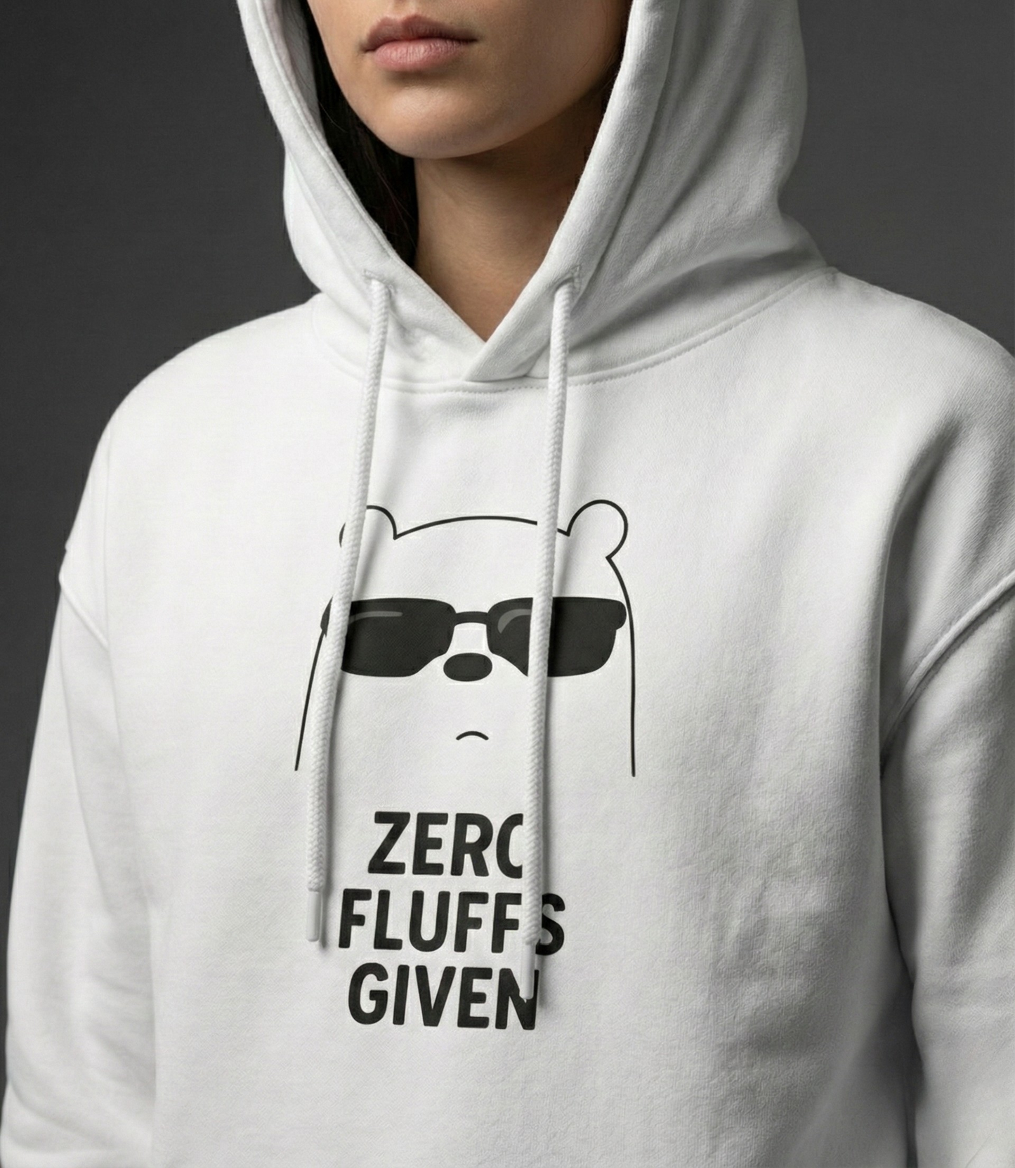 Zero Fluffs Given Women Oversized Hoodie