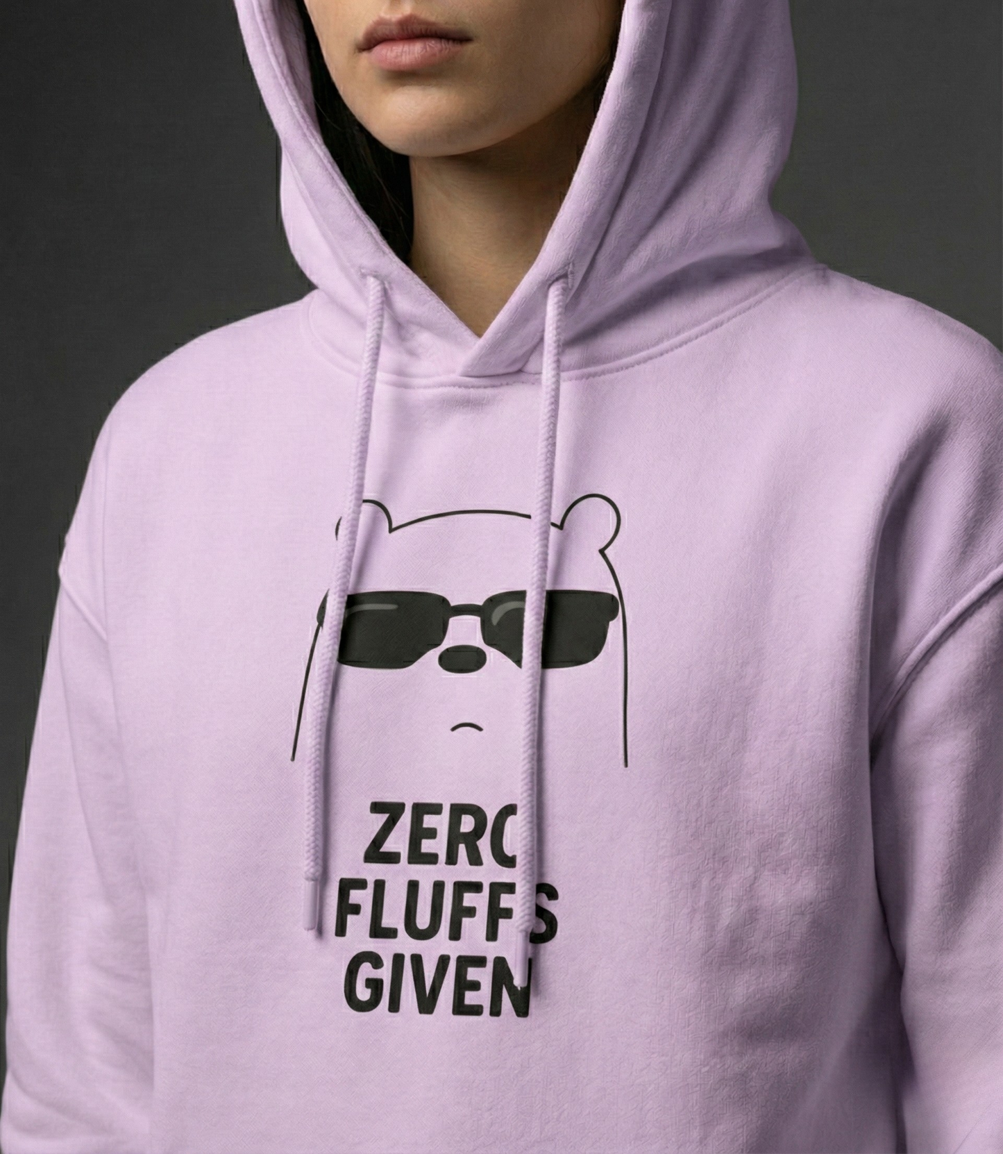 Zero Fluffs Given Women Oversized Hoodie