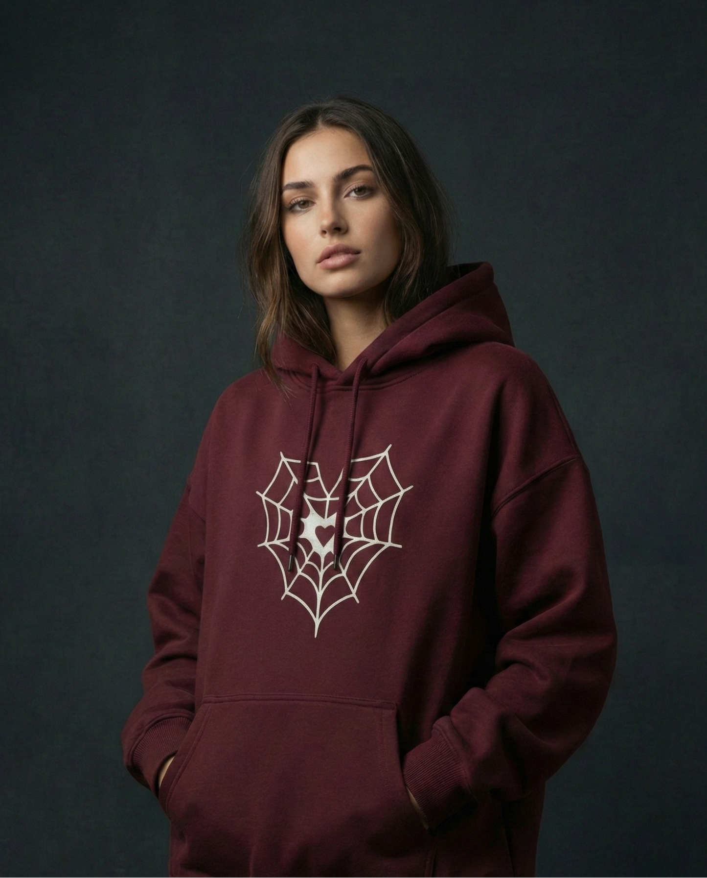 Spidey-Heart Oversized Hoodie