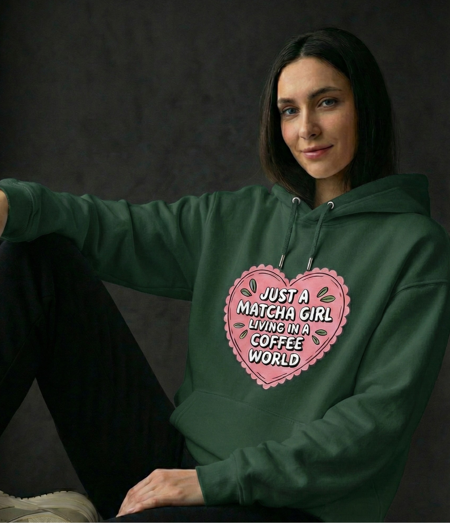 Matcha Girlie Oversized Hoodie