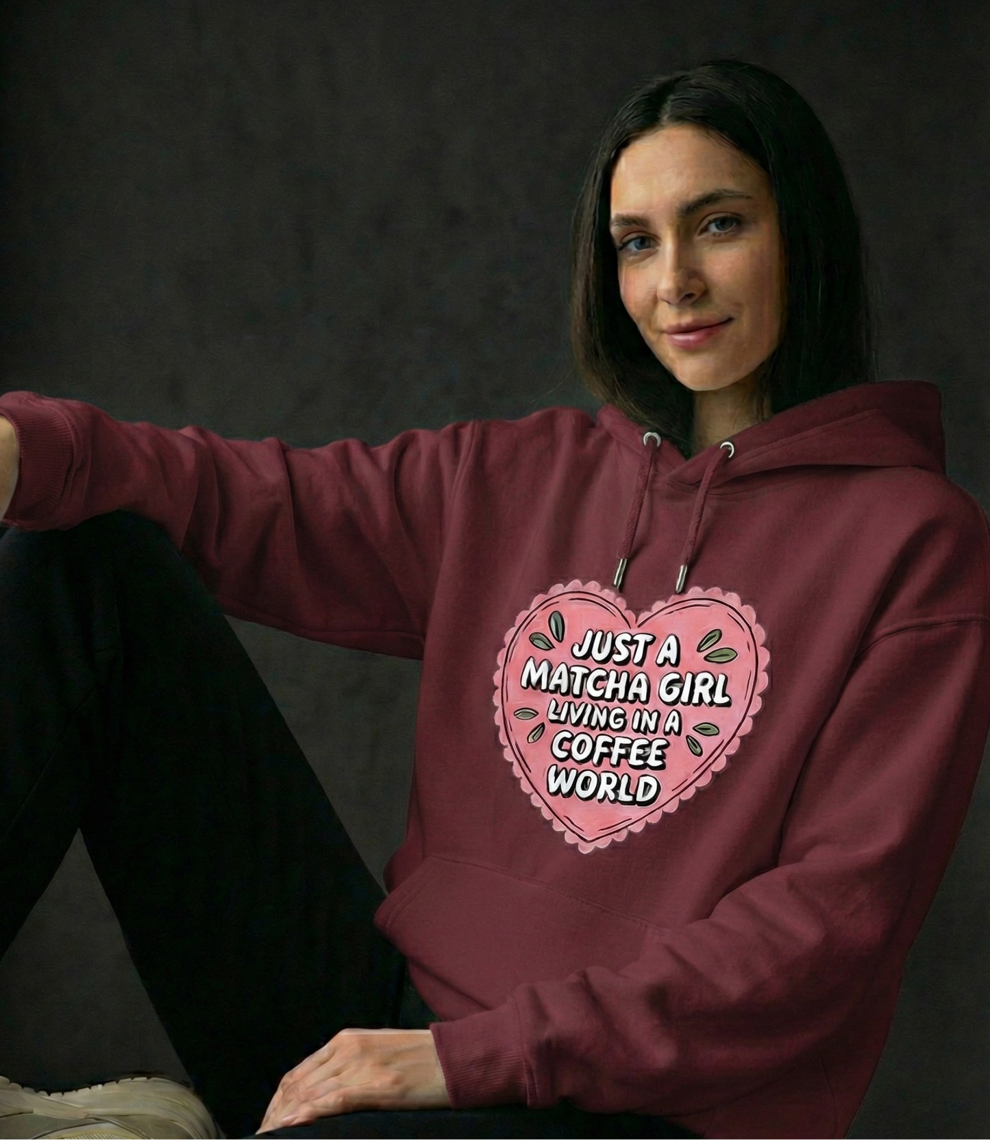 Matcha Girlie Oversized Hoodie