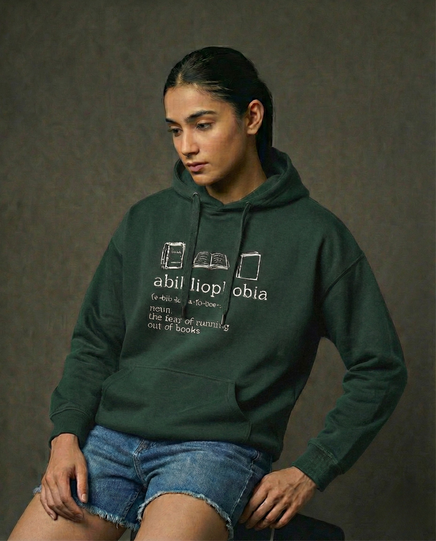 Abibliophobia Women Oversized Hoodie