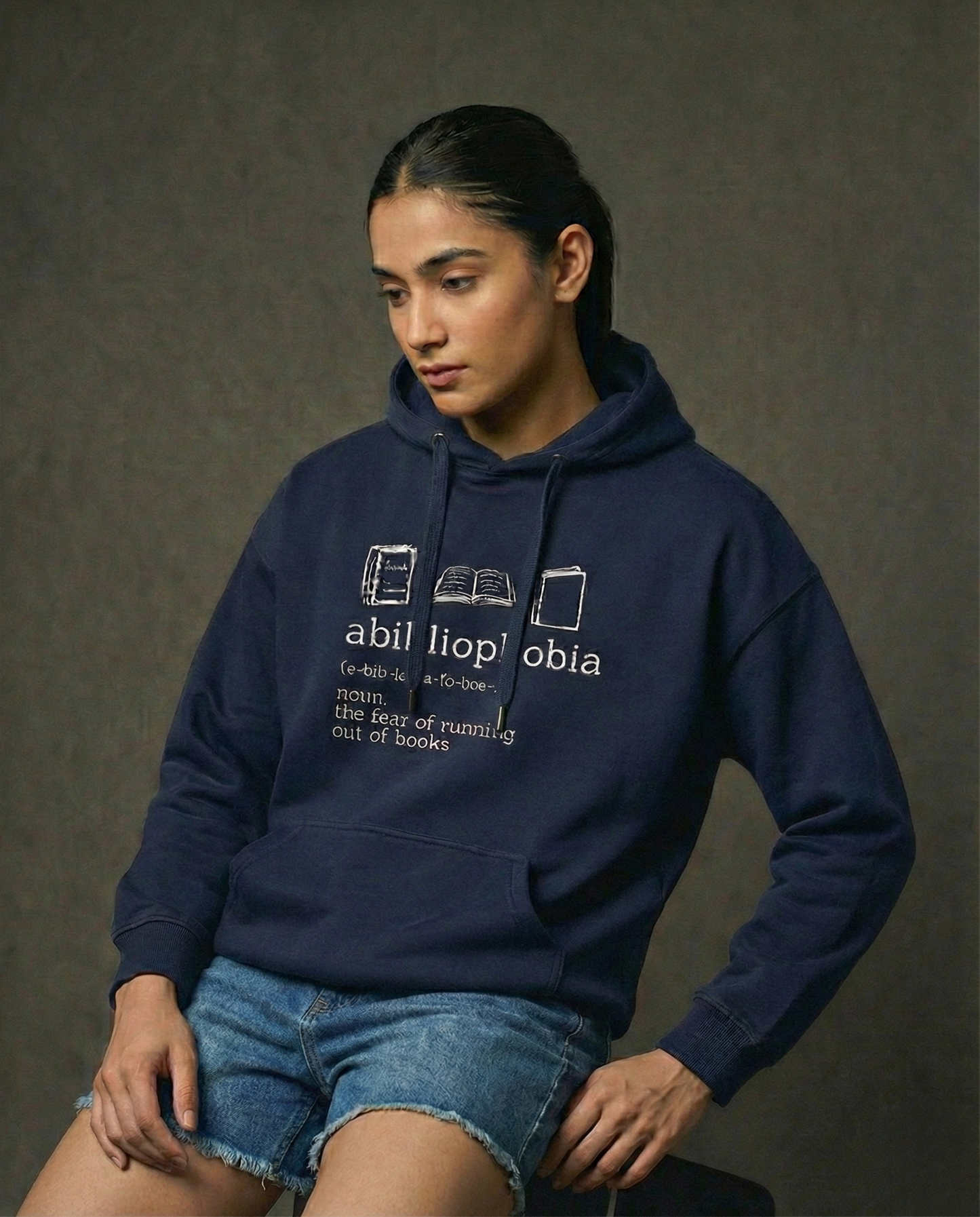 Abibliophobia Women Oversized Hoodie