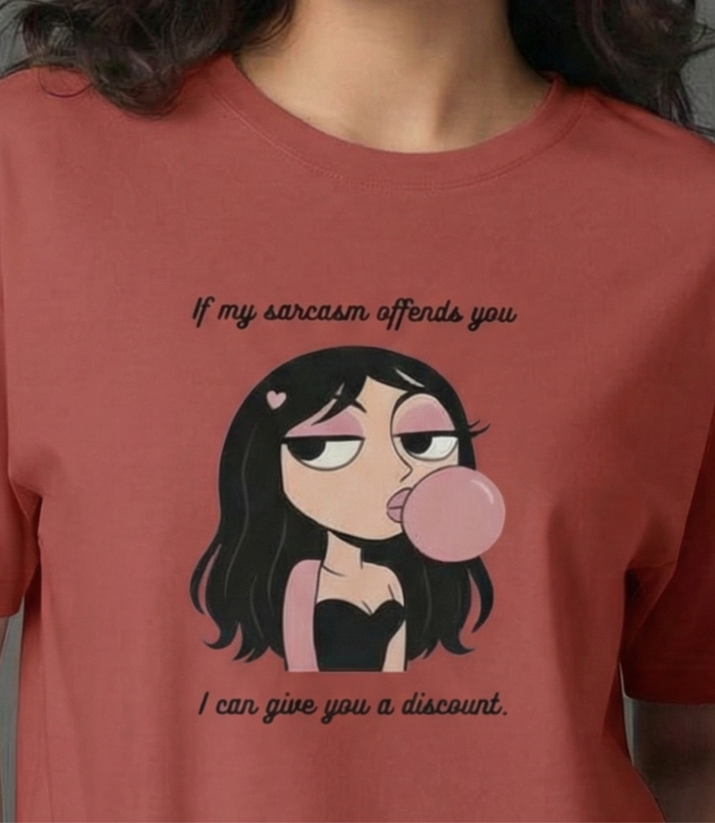 Sarcastic Chic Oversized T-Shirt