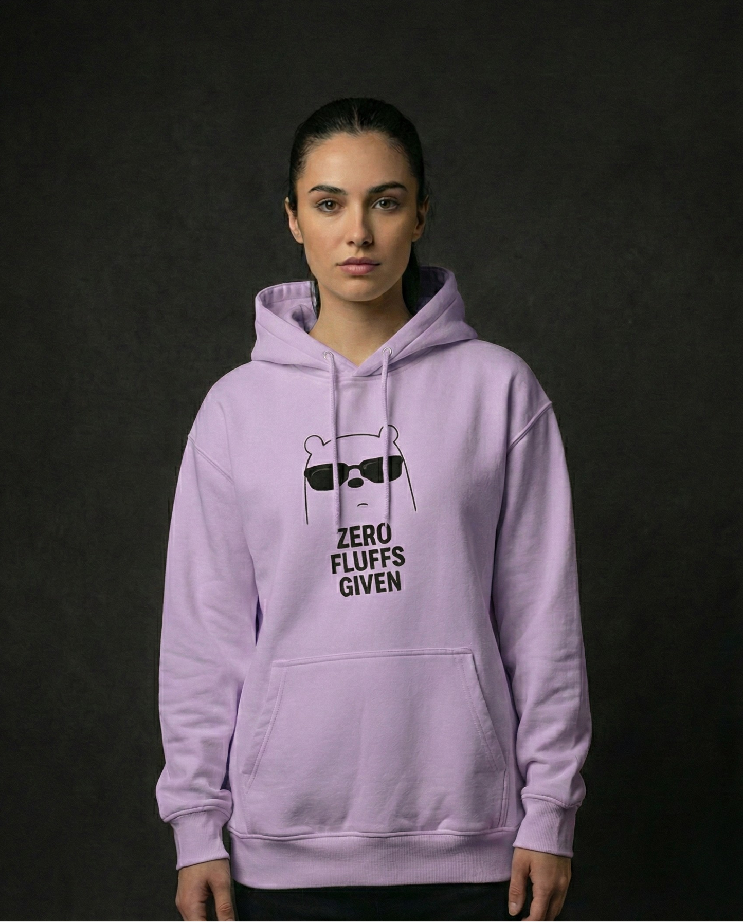 Zero Fluffs Given Women Oversized Hoodie