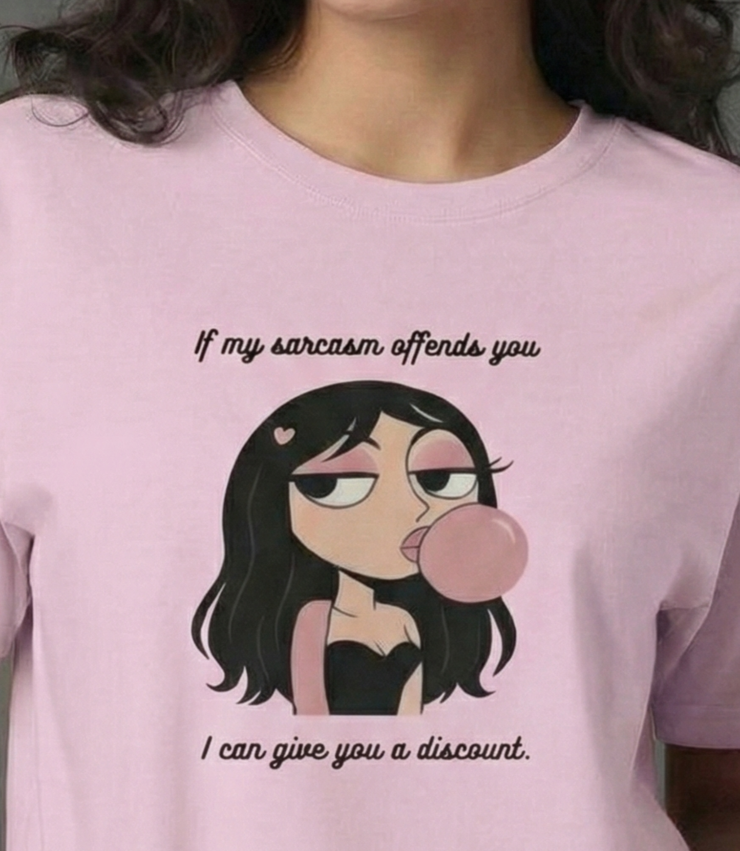 Sarcastic Chic Oversized T-Shirt