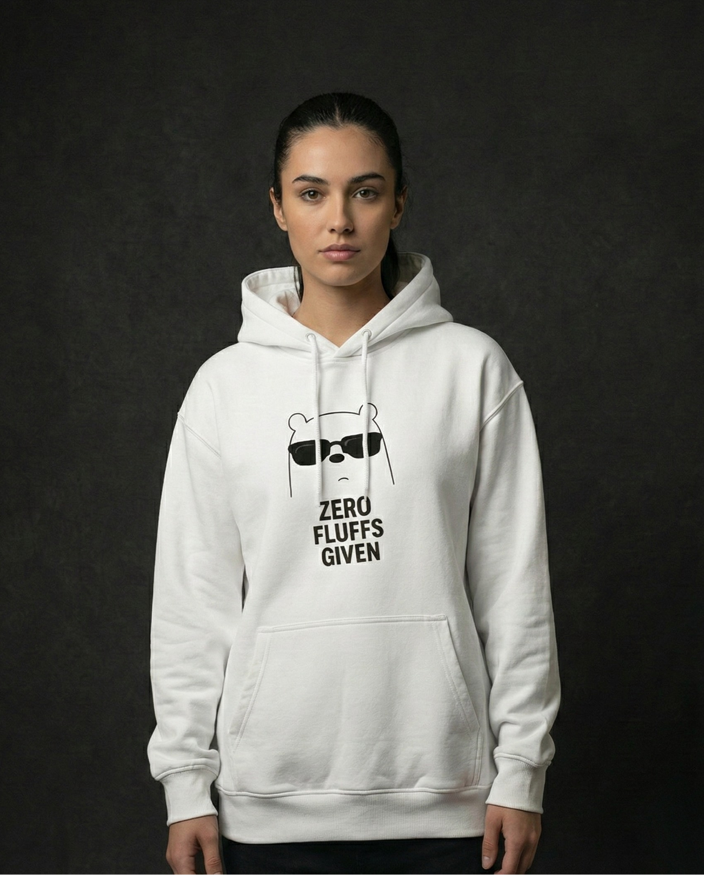 Zero Fluffs Given Women Oversized Hoodie