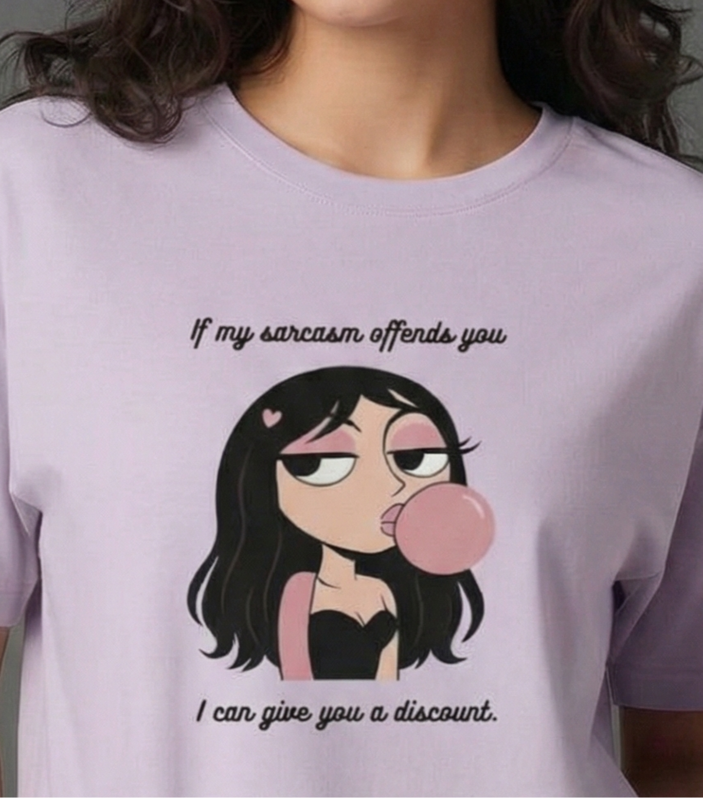 Sarcastic Chic Oversized T-Shirt