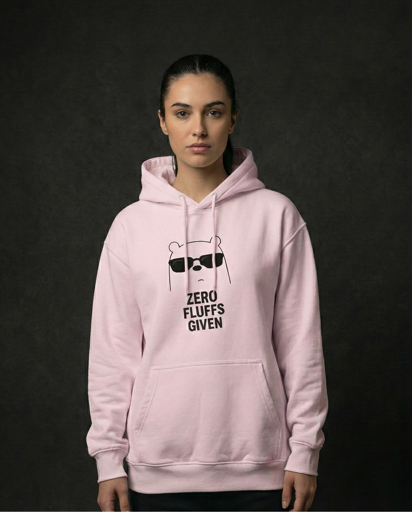 Zero Fluffs Given Women Oversized Hoodie