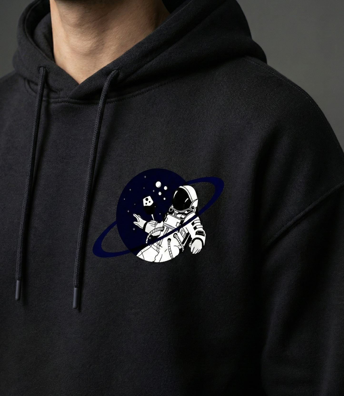 Spaced Out Men Oversized Hoodie