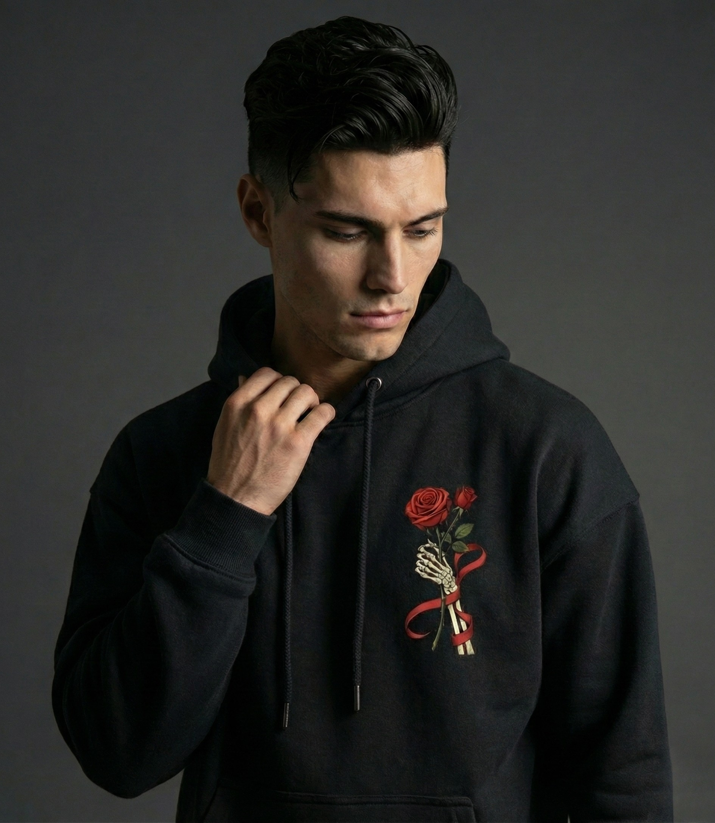 Skull of Roses Oversized Hoodie