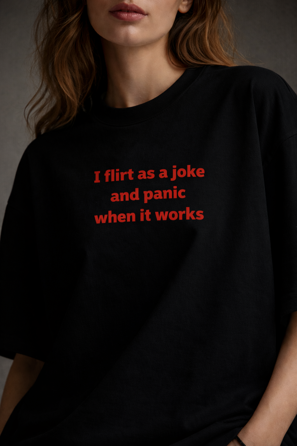 Flirt & Panic Women Oversized T-Shirt