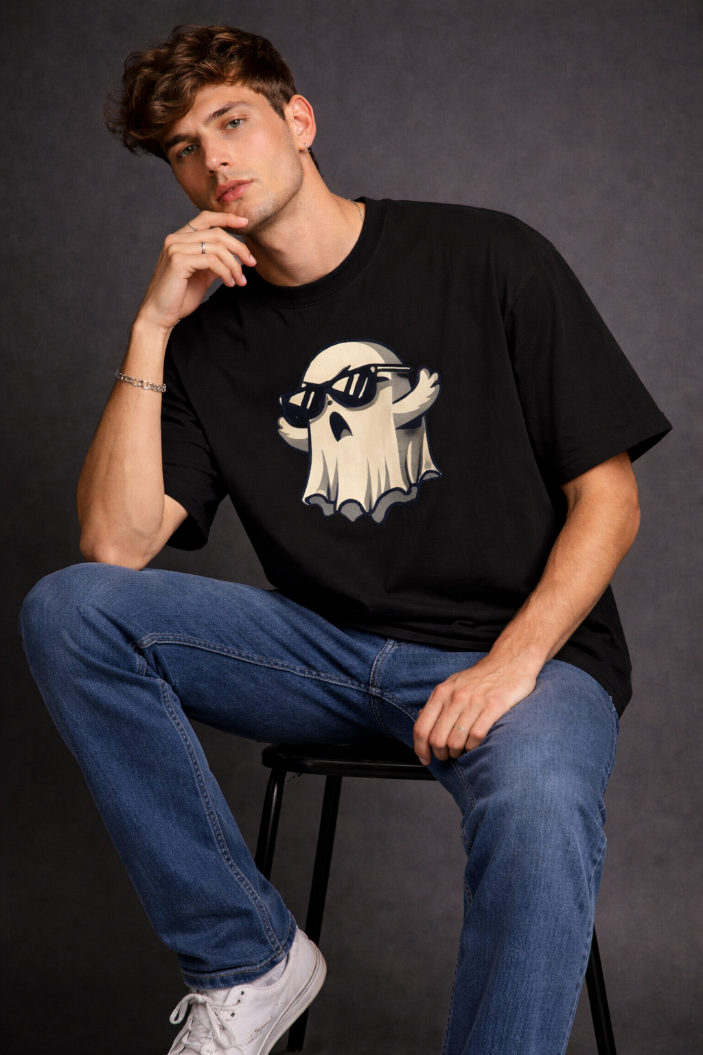 Cool Ghost Oversized T-Shirt