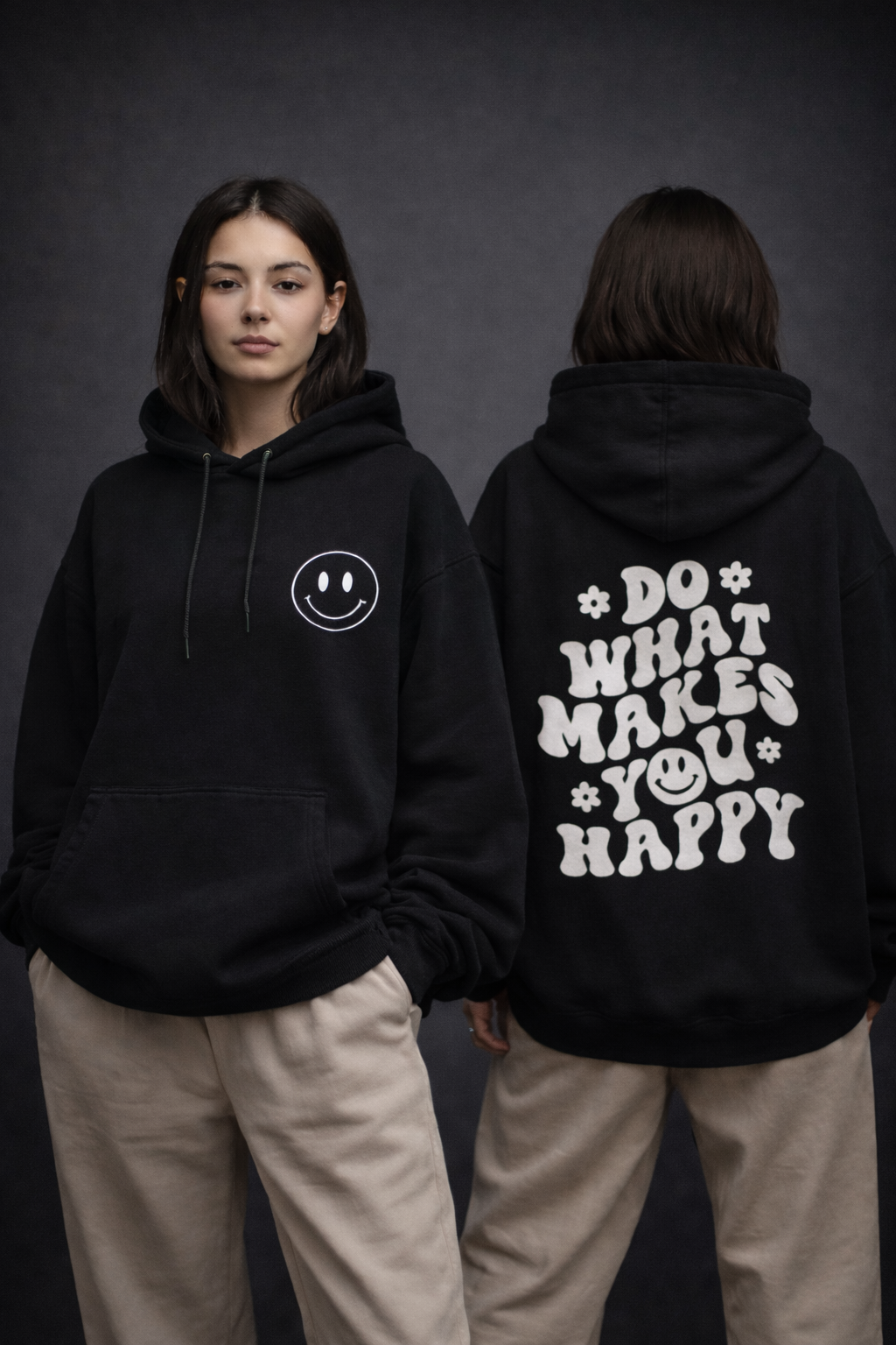 Do What Makes You Happy Women Oversized Hoodie