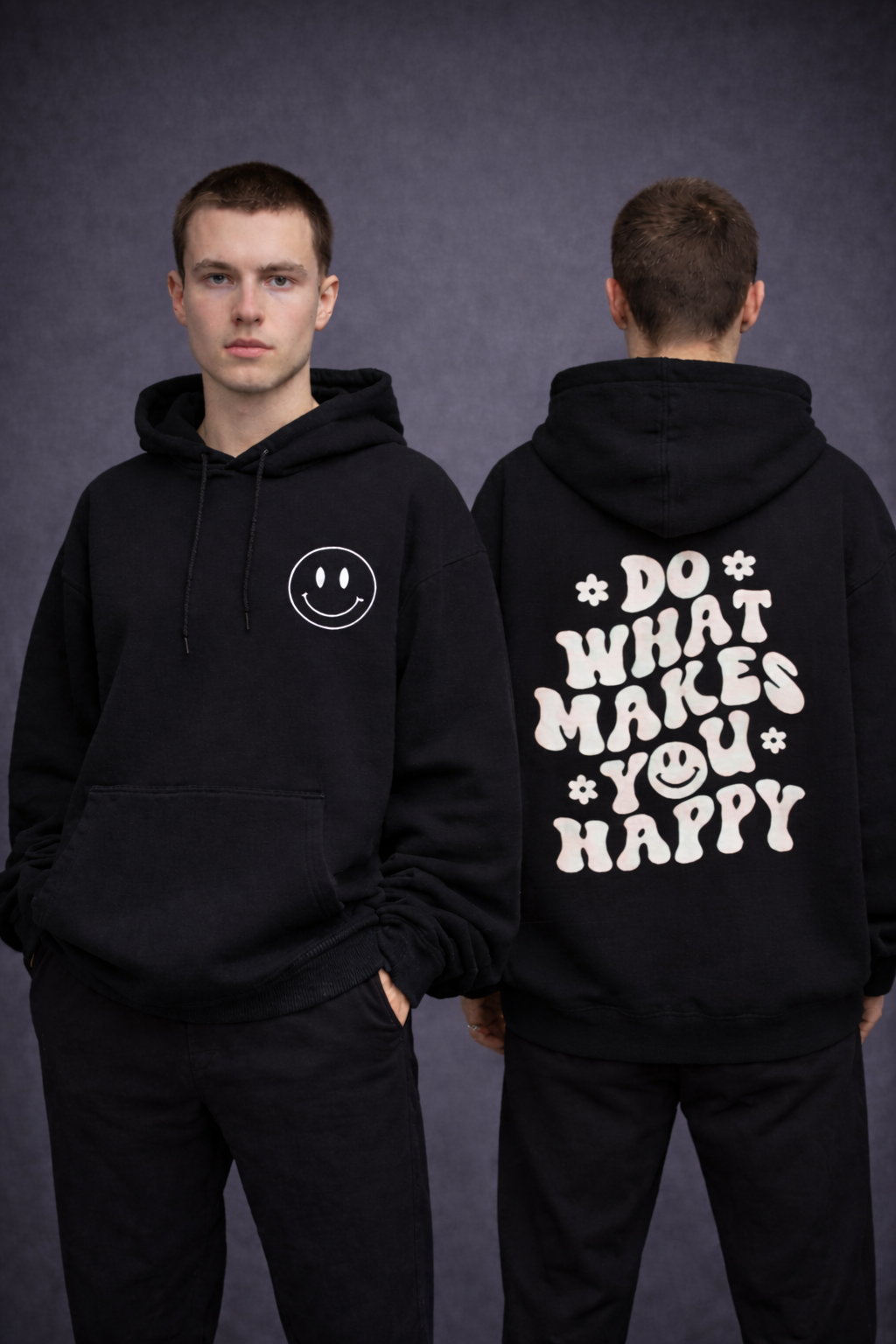 Do What Makes You Happy Men Oversized Hoodie