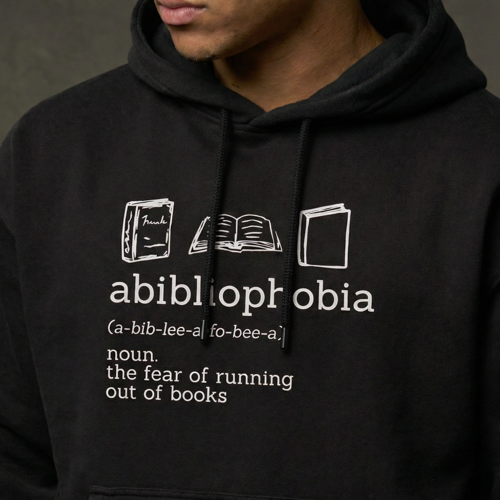 Abibliophobia Men Oversized Hoodie