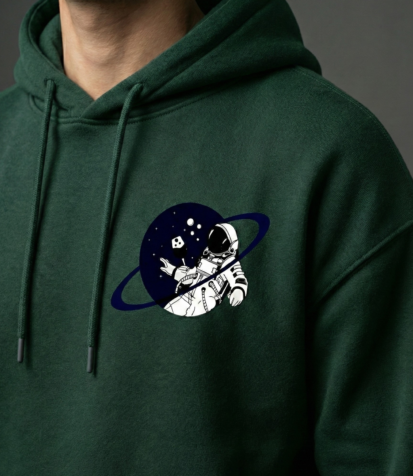 Spaced Out Men Oversized Hoodie