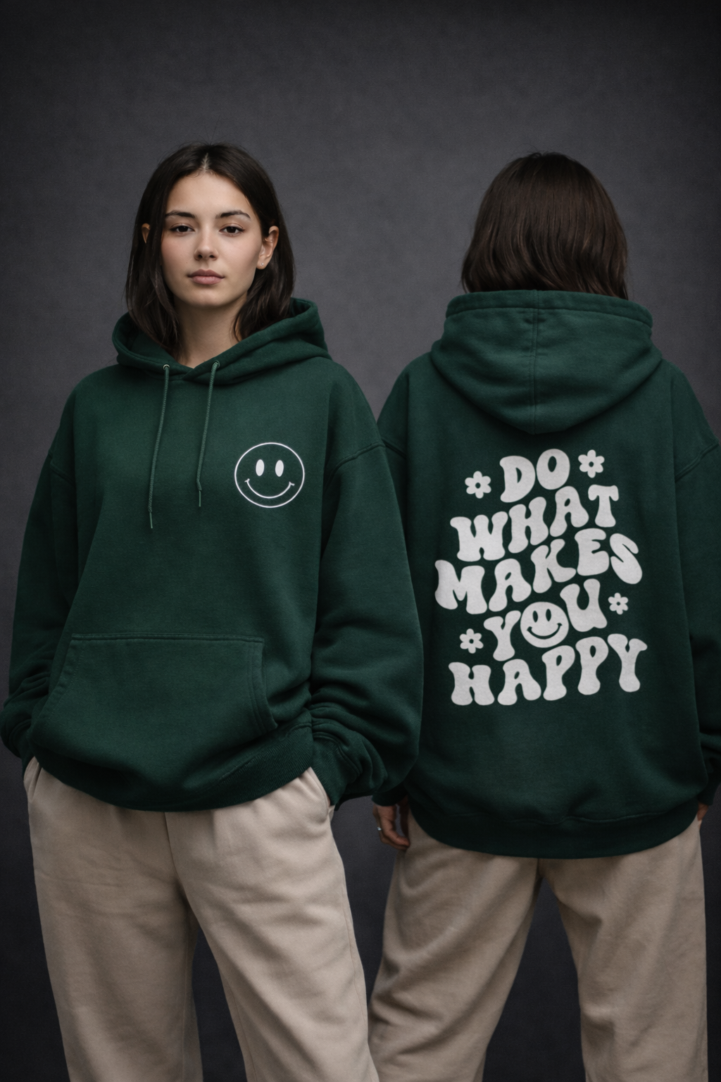 Do What Makes You Happy Women Oversized Hoodie