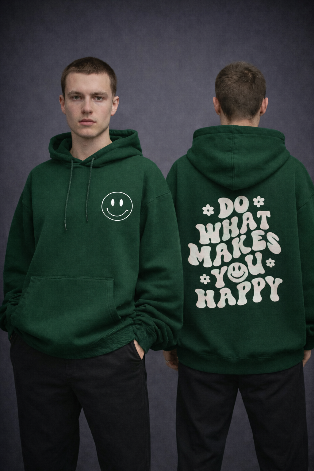 Do What Makes You Happy Men Oversized Hoodie