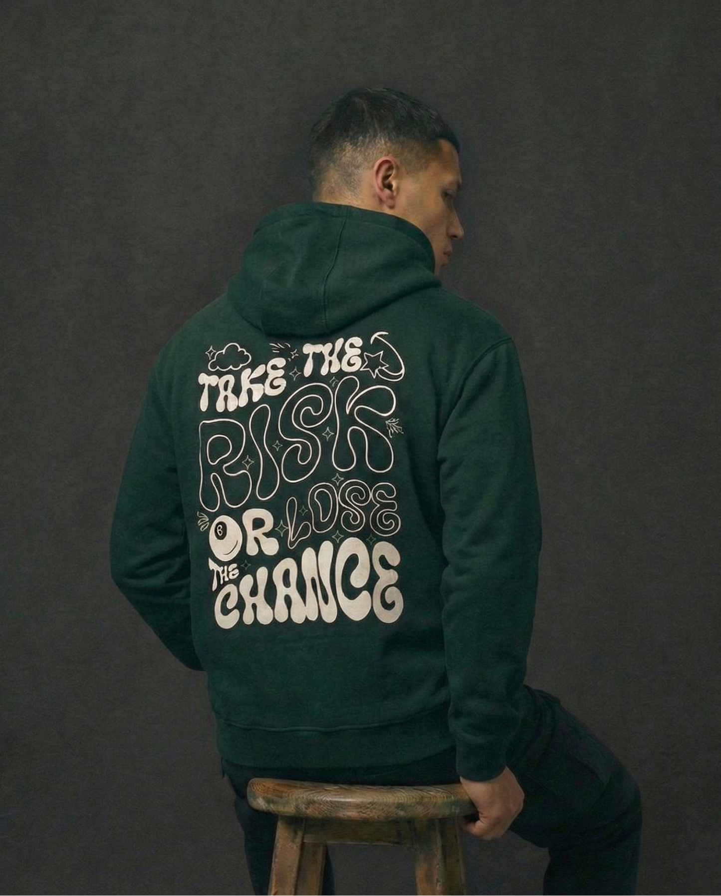 Take the Risk or Lose the Chance Oversized Hoodie