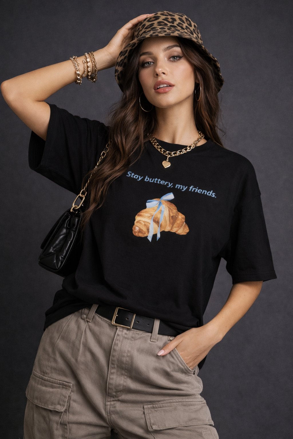 Stay Buttery, My Friends Oversized T-Shirt