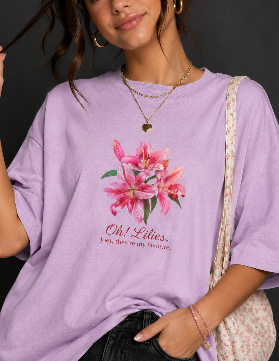 Oh! Lilies Oversized T-Shirt