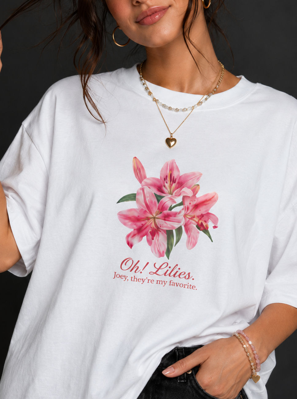 Oh! Lilies Oversized T-Shirt