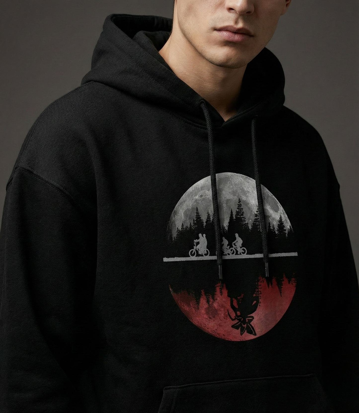 The Upside Down Men Oversized Hoodie