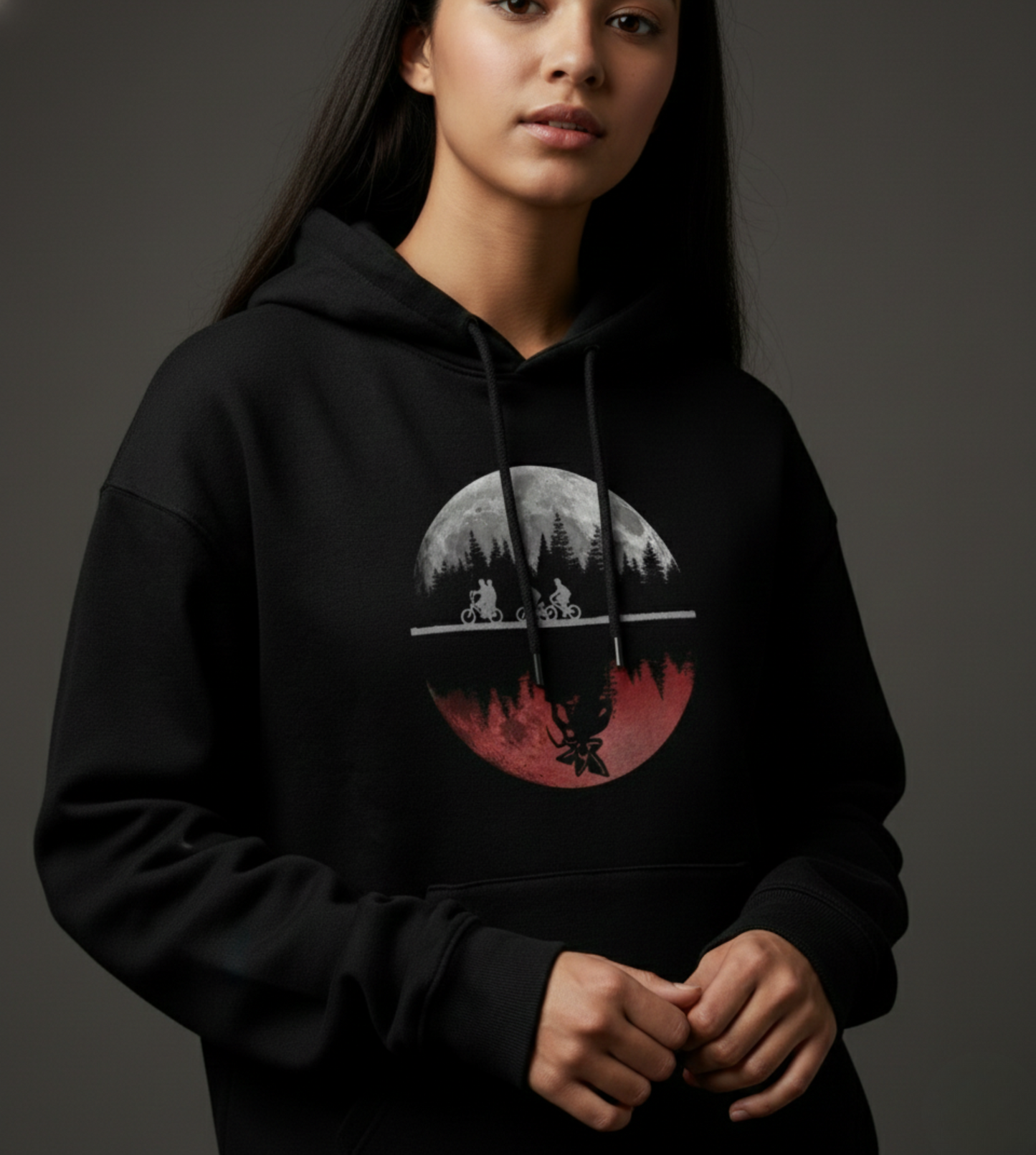The Upside Down Women Oversized Hoodie