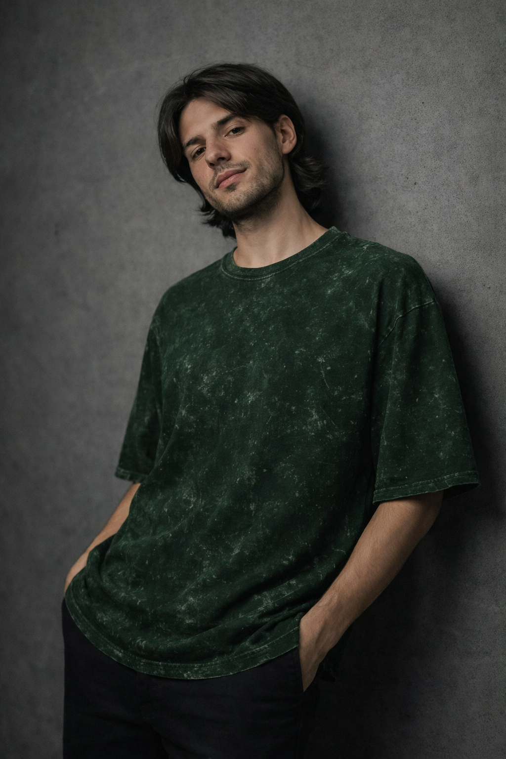 Acid washed Men Oversized T-shirt