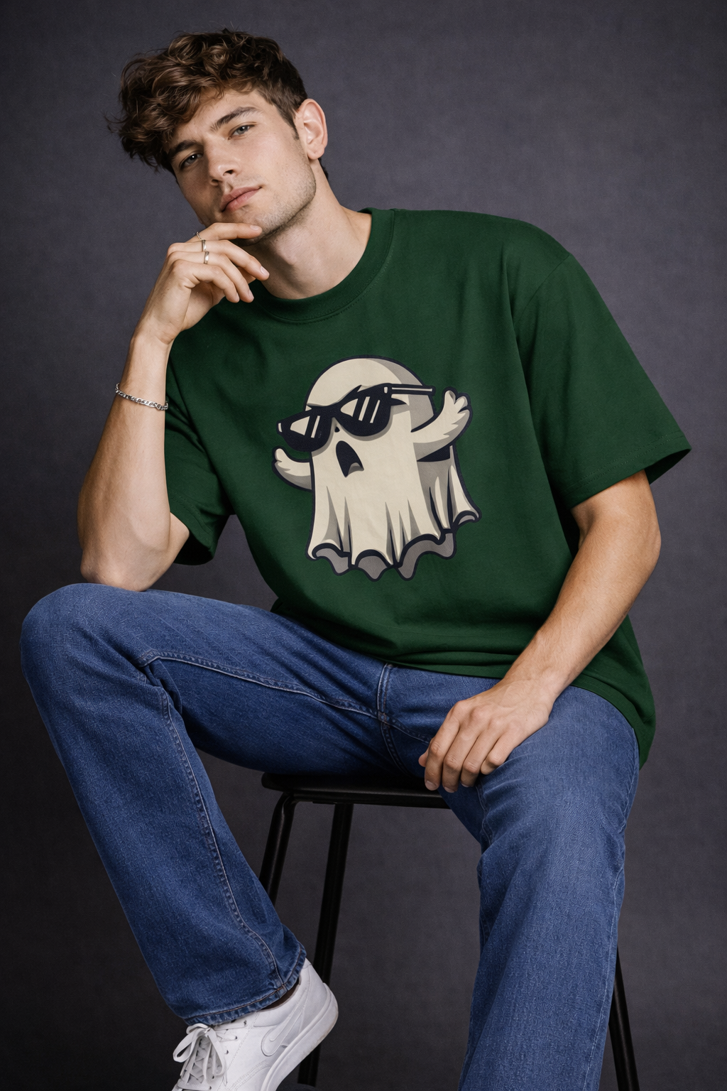 Cool Ghost Oversized T-Shirt