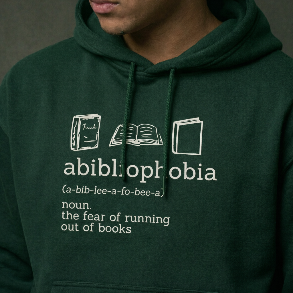 Abibliophobia Men Oversized Hoodie