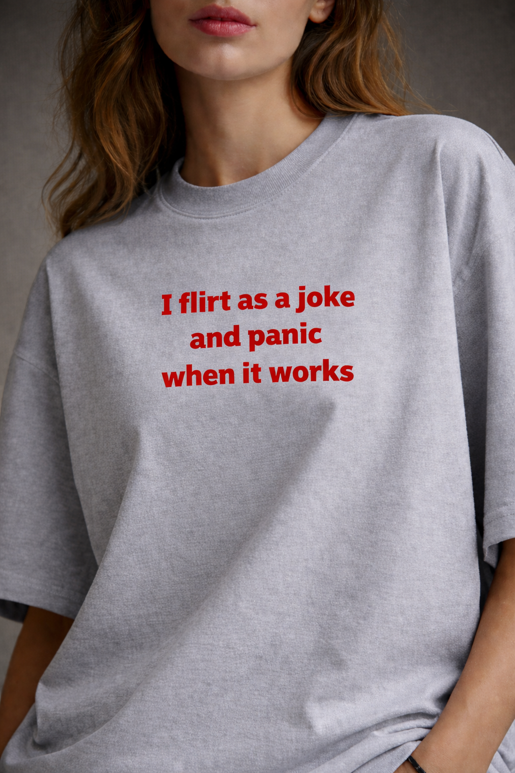 Flirt & Panic Women Oversized T-Shirt