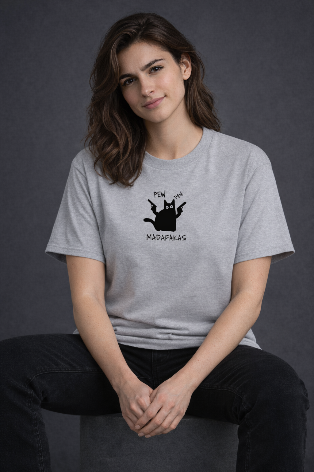 Pew Pew Women Oversized T-Shirt