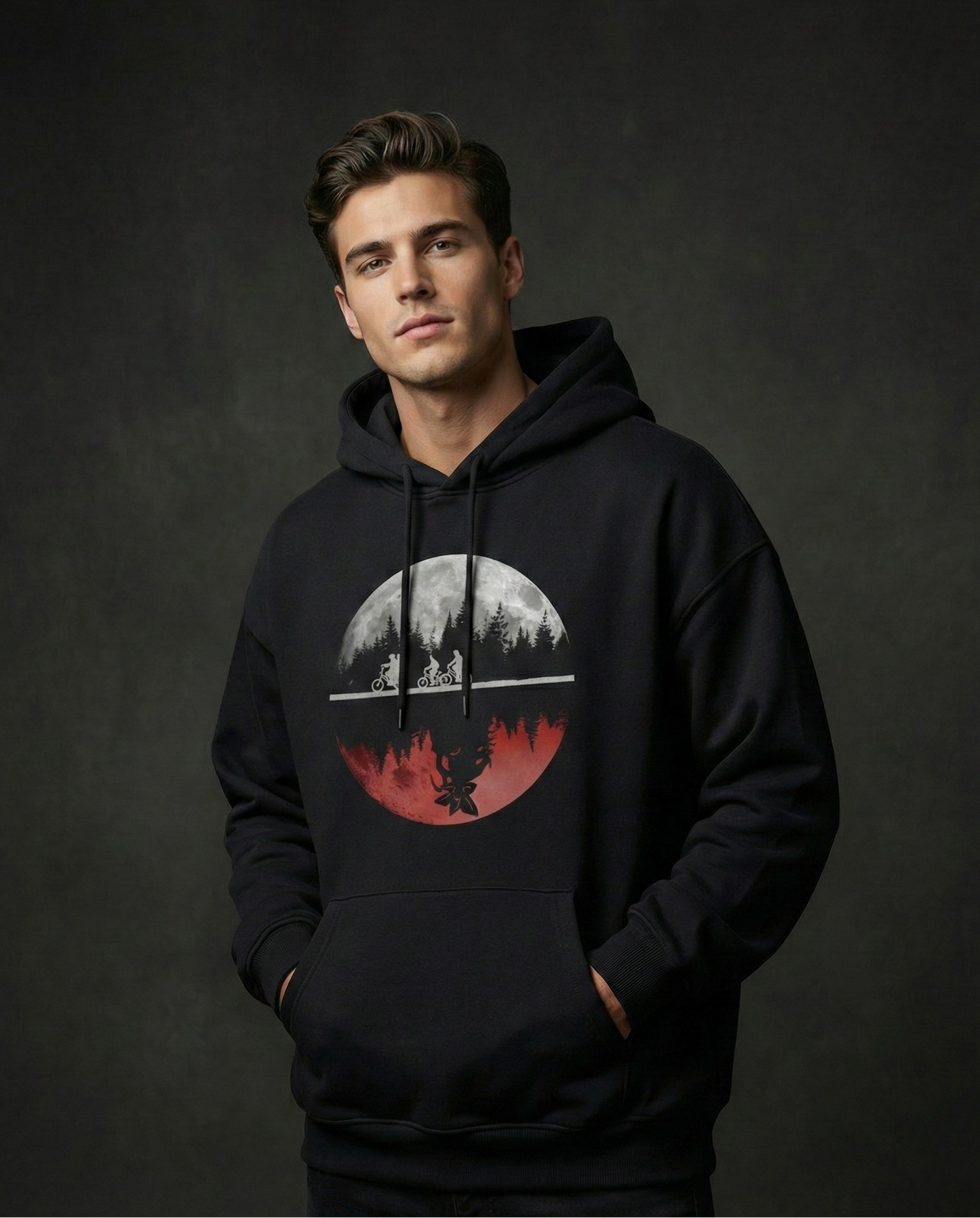 The Upside Down Men Oversized Hoodie