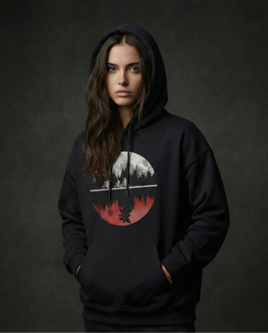 The Upside Down Women Oversized Hoodie