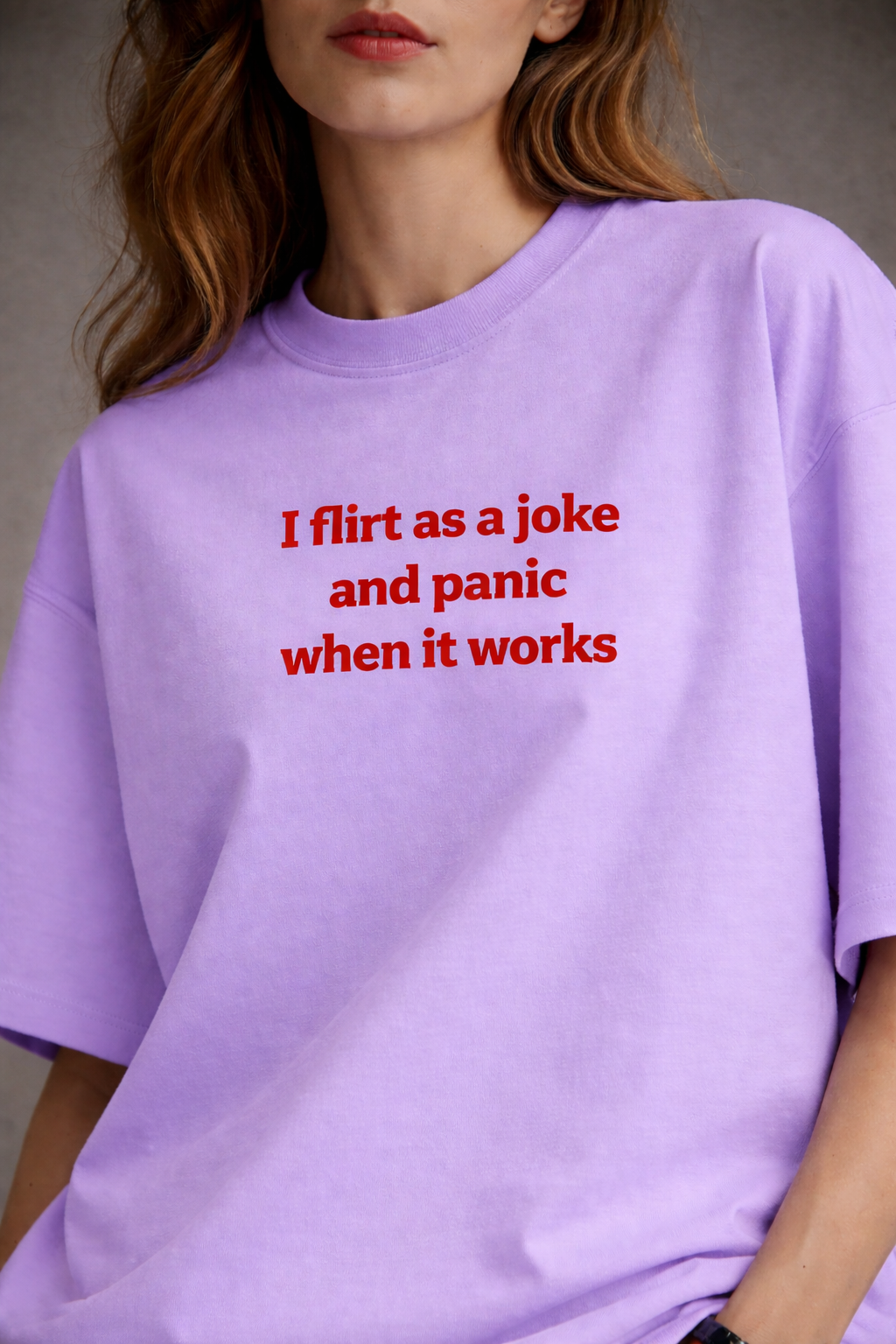 Flirt & Panic Women Oversized T-Shirt