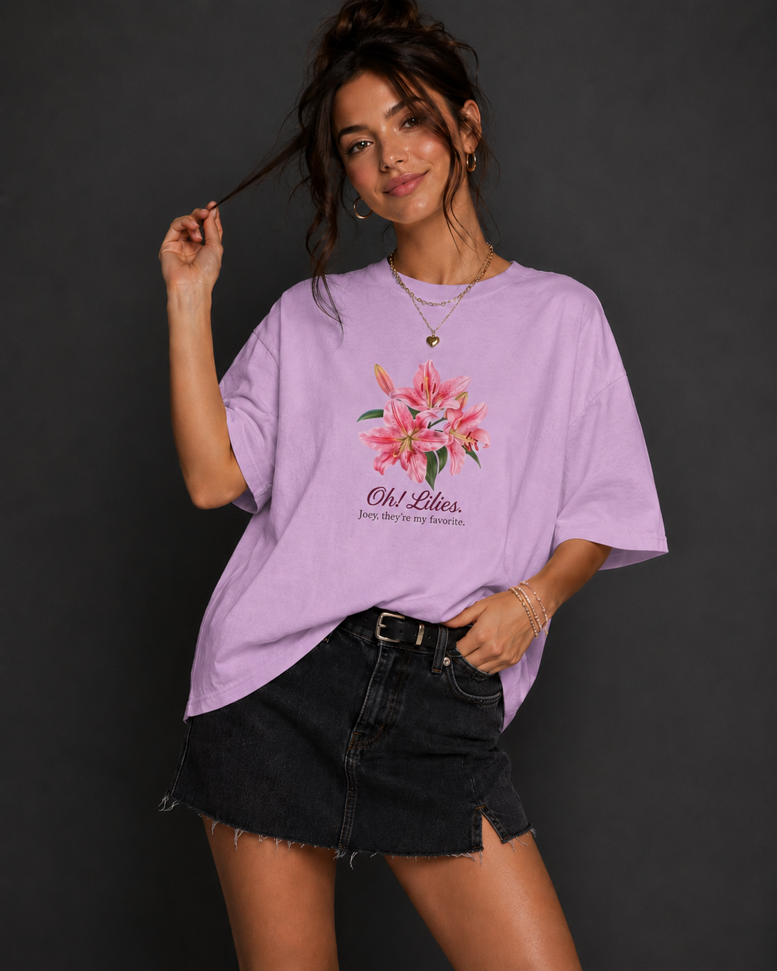 Oh! Lilies Oversized T-Shirt