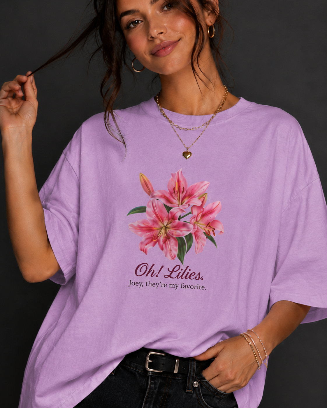 Oh! Lilies Oversized T-Shirt