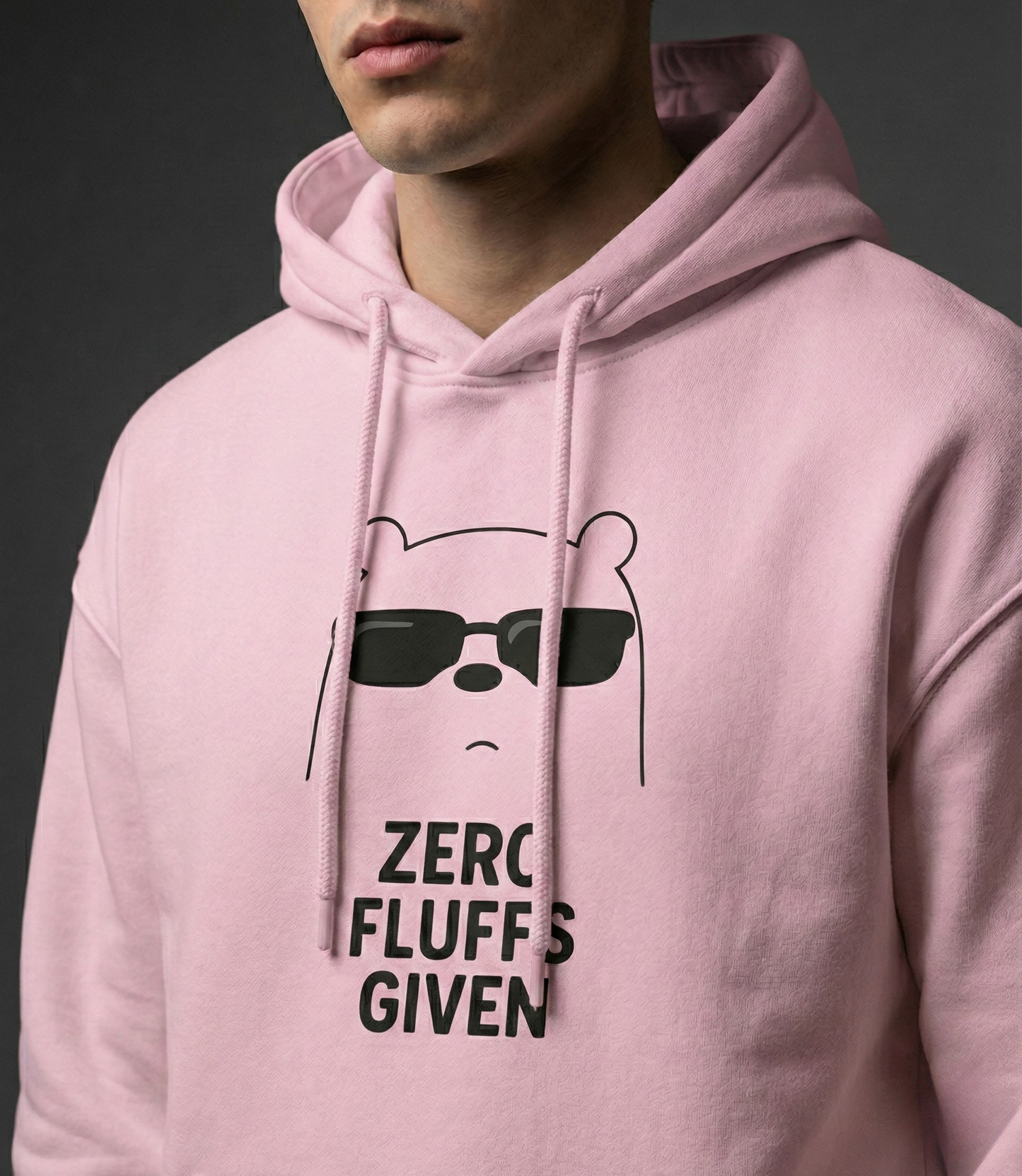 Zero Fluffs Given Men Oversized Hoodie